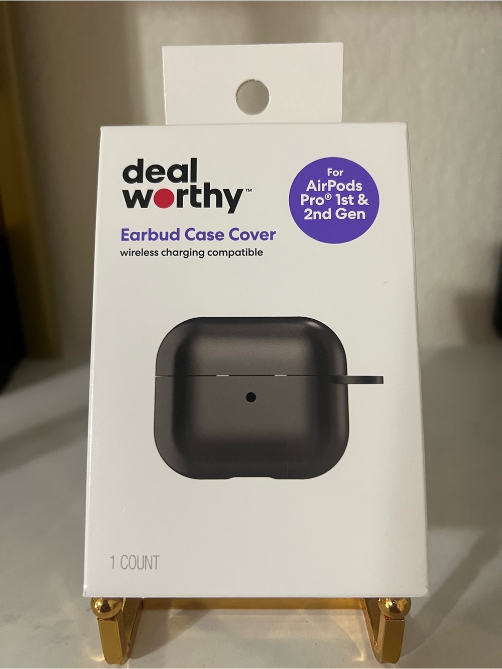 NWT Black Earbud Case Cover for AirPods Pro 1st & 2nd Gen
